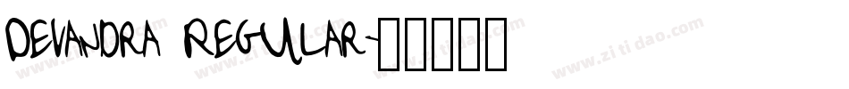 Devandra Regular字体转换